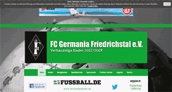 Desktop Screenshot of fcfriedrichstal.de