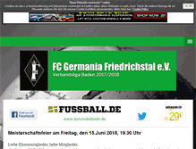 Tablet Screenshot of fcfriedrichstal.de
